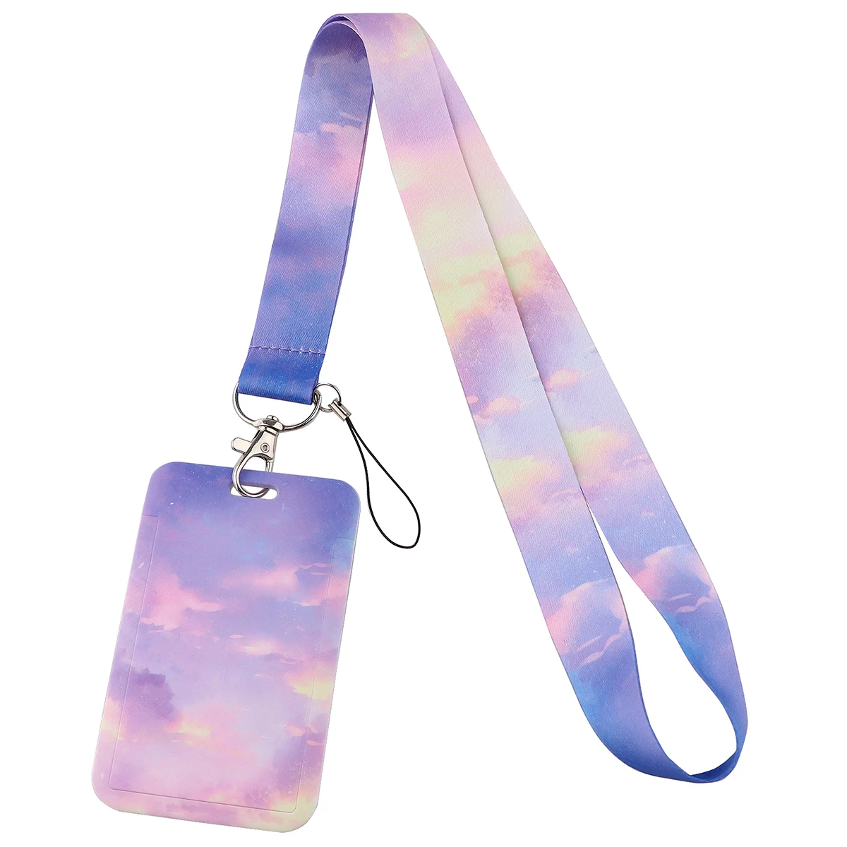 

Starry Sky Neck Strap Lanyards Keychain Badge Holder ID Card Pass Hang Rope Lariat Lanyard for Key Rings Phone Charm Accessories