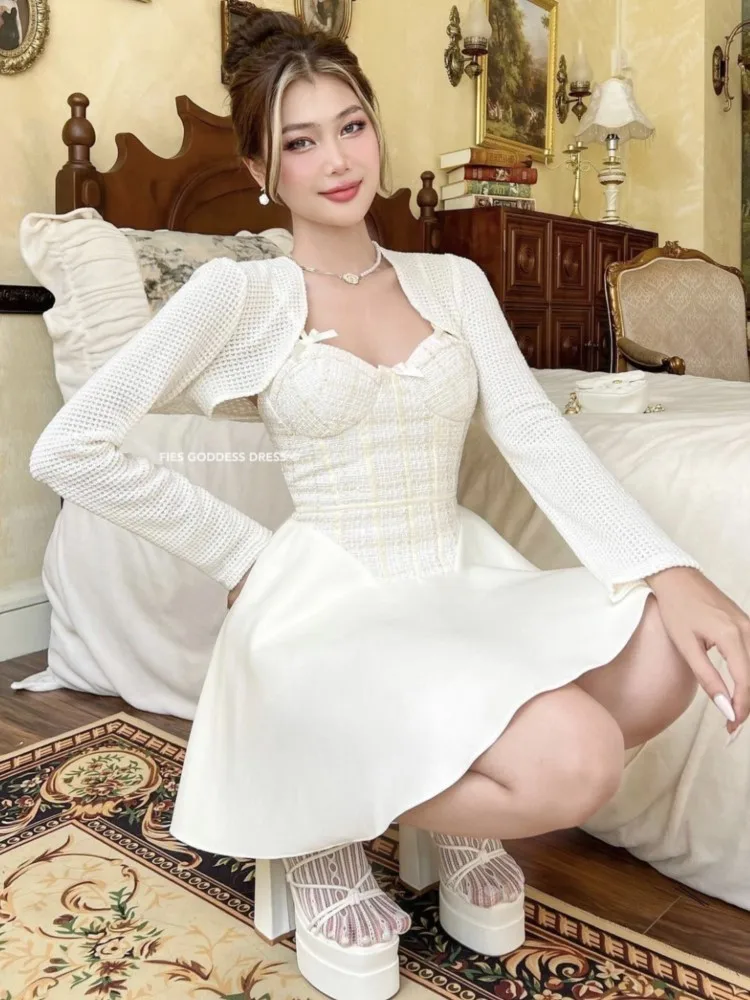 2025 сексуальное женское платье на подтяжках с v-образным вырезом тонкая талия