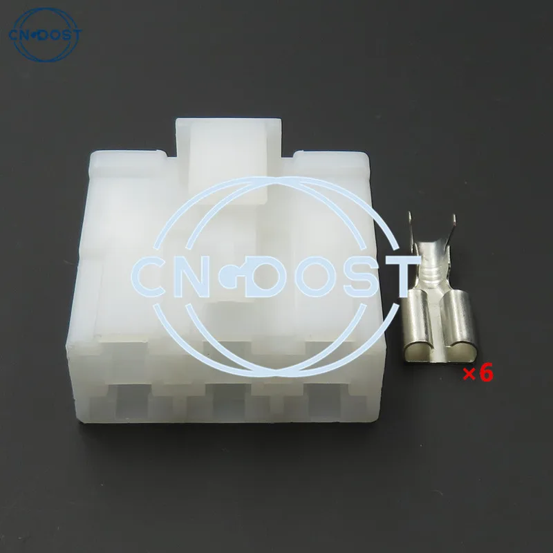 Электрическая розетка с 6 отверстиями, 6,3 мм, фоторазъем для провода 6070-6481 6070-6471, 1 комплект