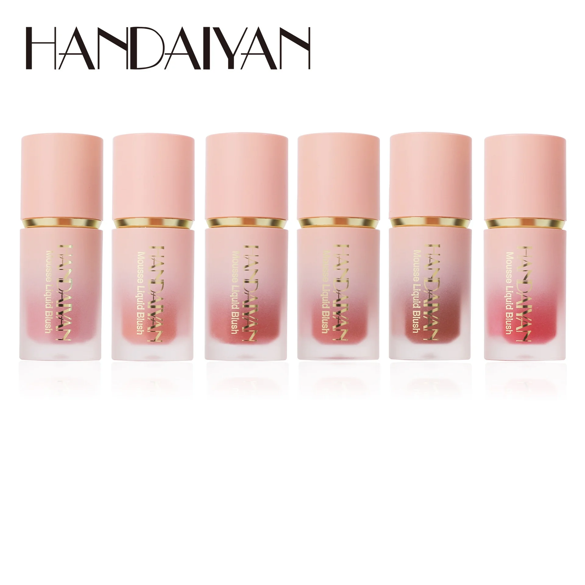 Жидкие румяна HANDAIYAN Velvet, стойкие, матовые, с кисточкой-спонжем, легко наносятся, натуральный оттенок для щек. (art.: 3920d97da8387) - 3920d97da8387