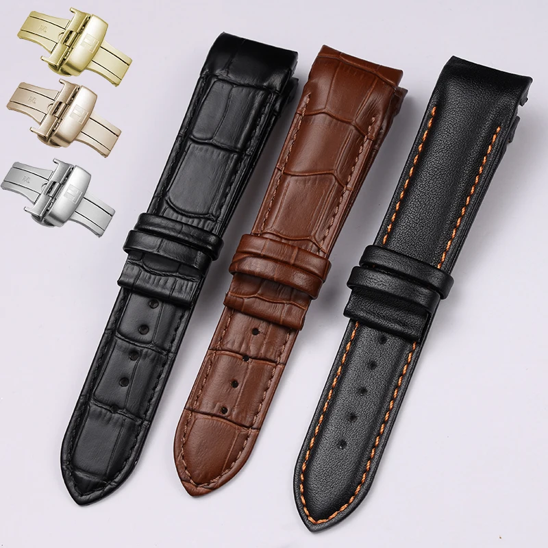 

Watch Accessories Leather Strap For Tissot Cool Gallery Drawing Belt T035617A T035439A 22 23 24mm Black Brown Men's watch band