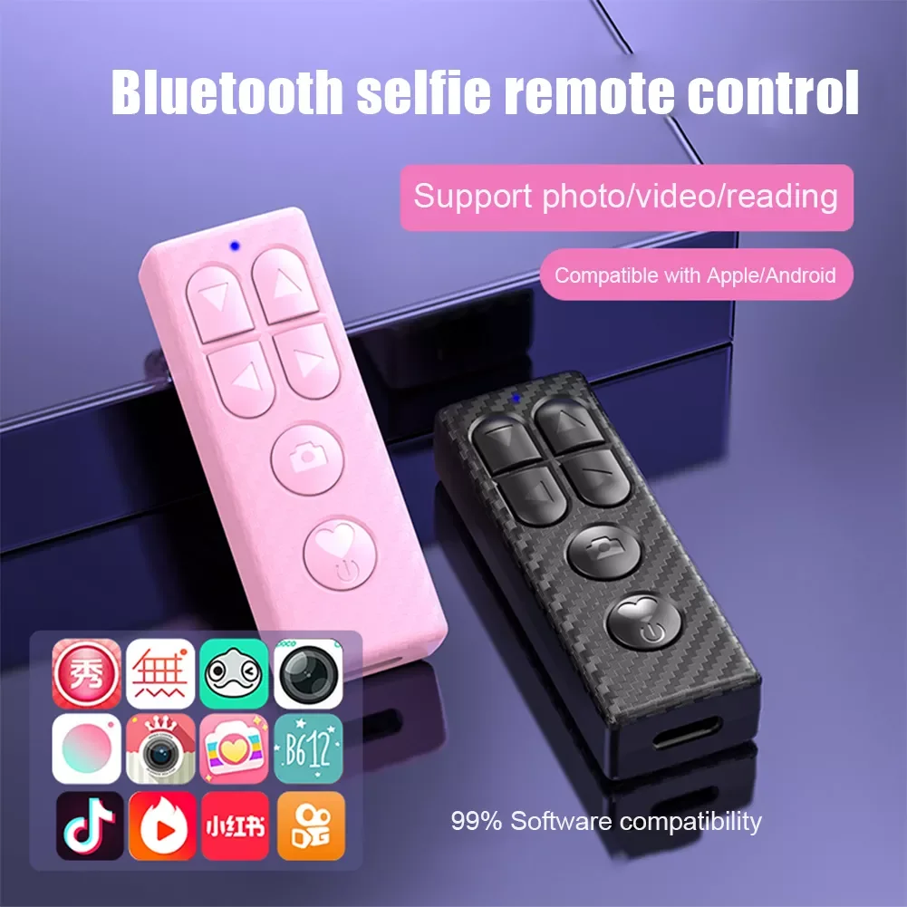 

NEW2023 Charging Bluetooth Remote Control Lipstick For Android/ios Douyin Bluetooth Selfie Like E-book Page Turner
