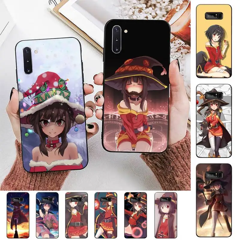 Чехол Yinuoda Konosuba для телефона Samsung Note 5 7 8 9 10 20 pro plus lite ultra A21 12 72 | Мобильные телефоны и