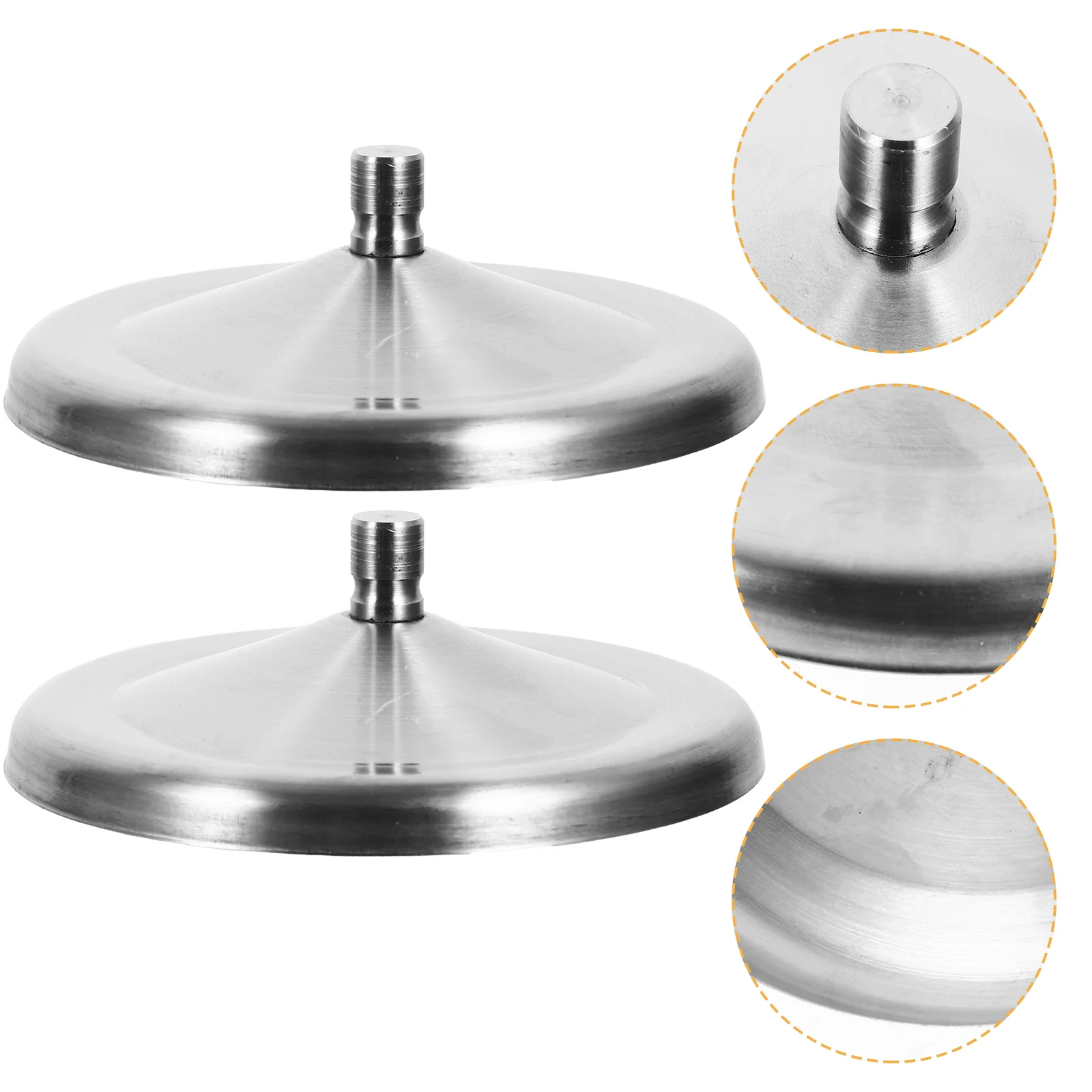 

2Pcs Stainless Steel Water Coffee Tea Cup Lid Cover Mug Cap Cover for Kitchen Coffee Water 10cm