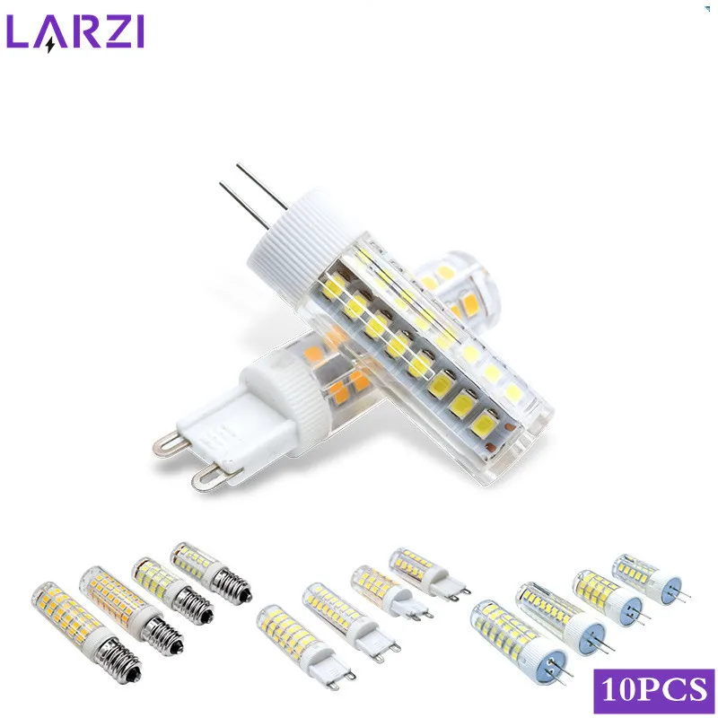 10pcs/lot LED Bulb E14 G4 G9 3W 5W 7W 9W LED Lamp AC 220V LED Corn Bulb SMD2835 360 Beam Angle Replace Halogen Chandelier Lights
