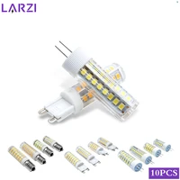 10pcslot led bulb e14 g4 g9 3w 5w 7w 9w led lamp ac 220v led corn bulb smd2835 360 beam angle replace halogen chandelier lights