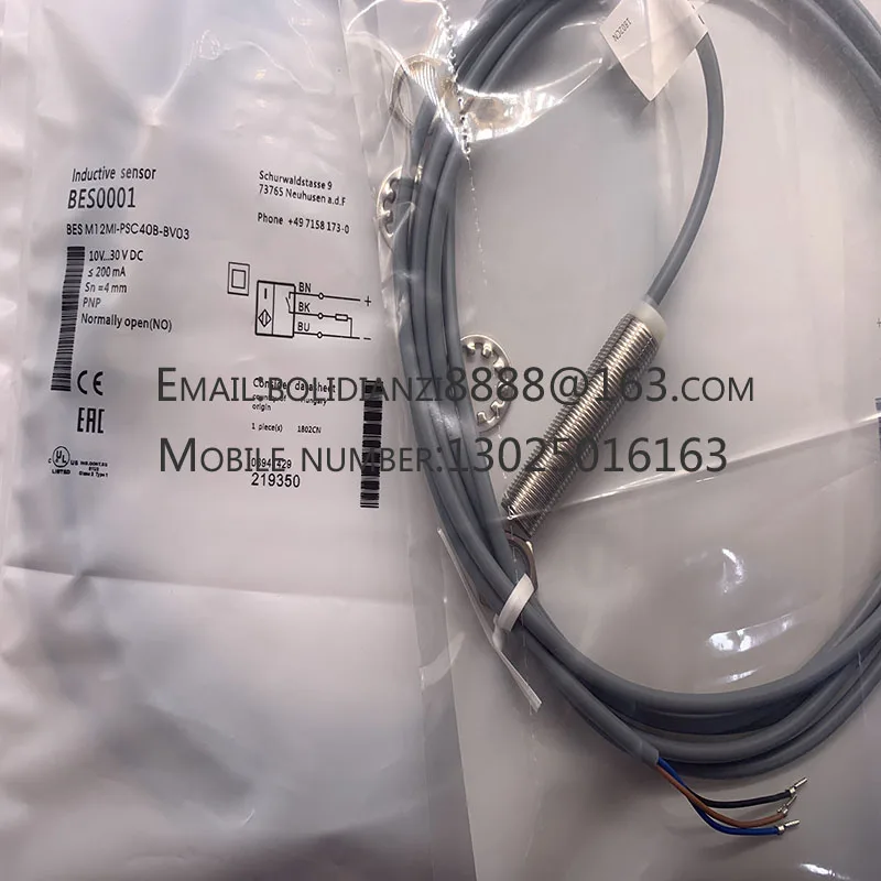 Новый датчик приближения BES0001 BES M12MI-PSC40B-BV03