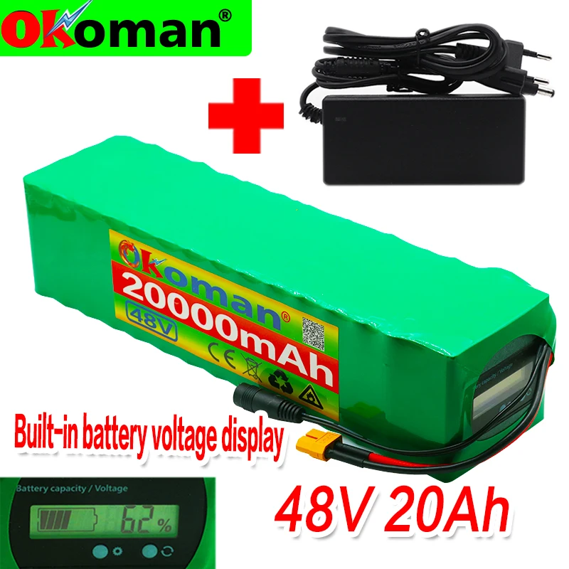 Аккумулятор для электровелосипеда 48 В 20 Ач 25 А фотоаккумулятор с аккумулятором