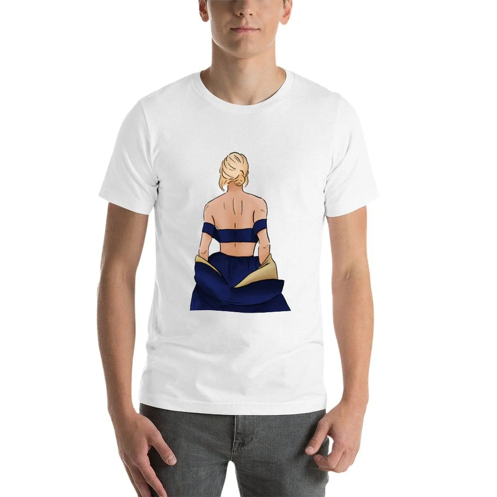 Платье на спине Brie Larson футболка большого размера забавная рубашка хлопковые