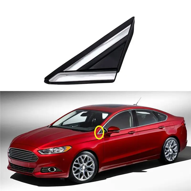 Фото Накладка на левую стойку двери (треугольная) для Ford Mondeo 2013-2018, артикул DS73-F16003-BDW, запчасть-A97E №4