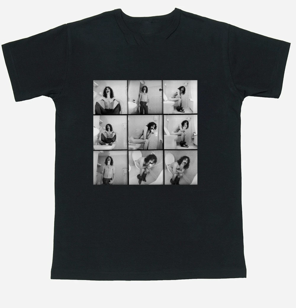 

Frank Zappa T-Shirt Mens Fashion Round Frank Zappa T Shirt Top Tees Tshirt