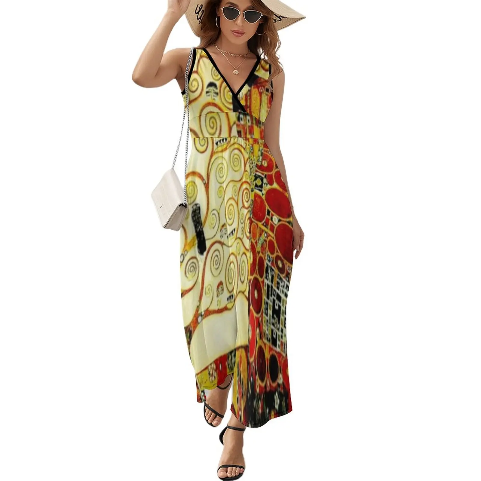 Женское летнее платье без рукавов The Tree of Life Густава Климта