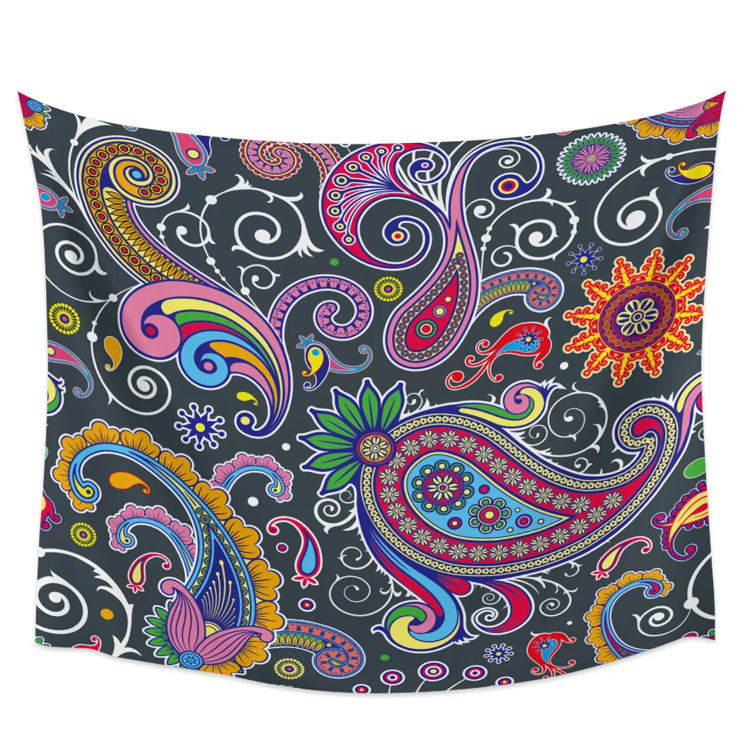 

Paisley Ethnic Retro Tapestry Background Wall Covering Home Decoration Blanket Bedroom Wall Hanging Tapestries
