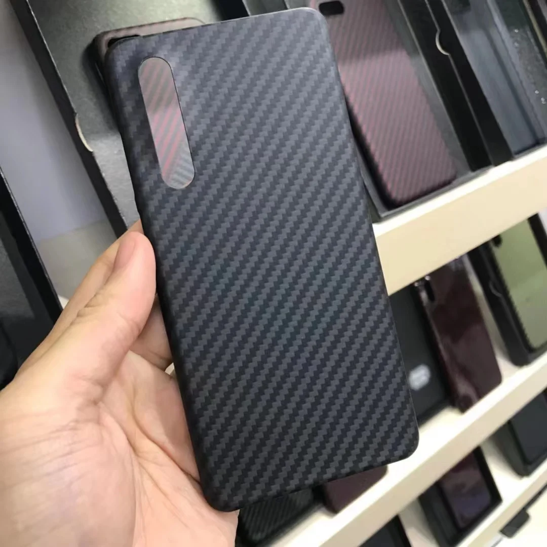 Real Carbon Fiber Case For Huawei P30 Ultra-Thin Aramid Fiber Protective Back Case Cover for HUAWEI P30 Kevlar Phone Funda Shell