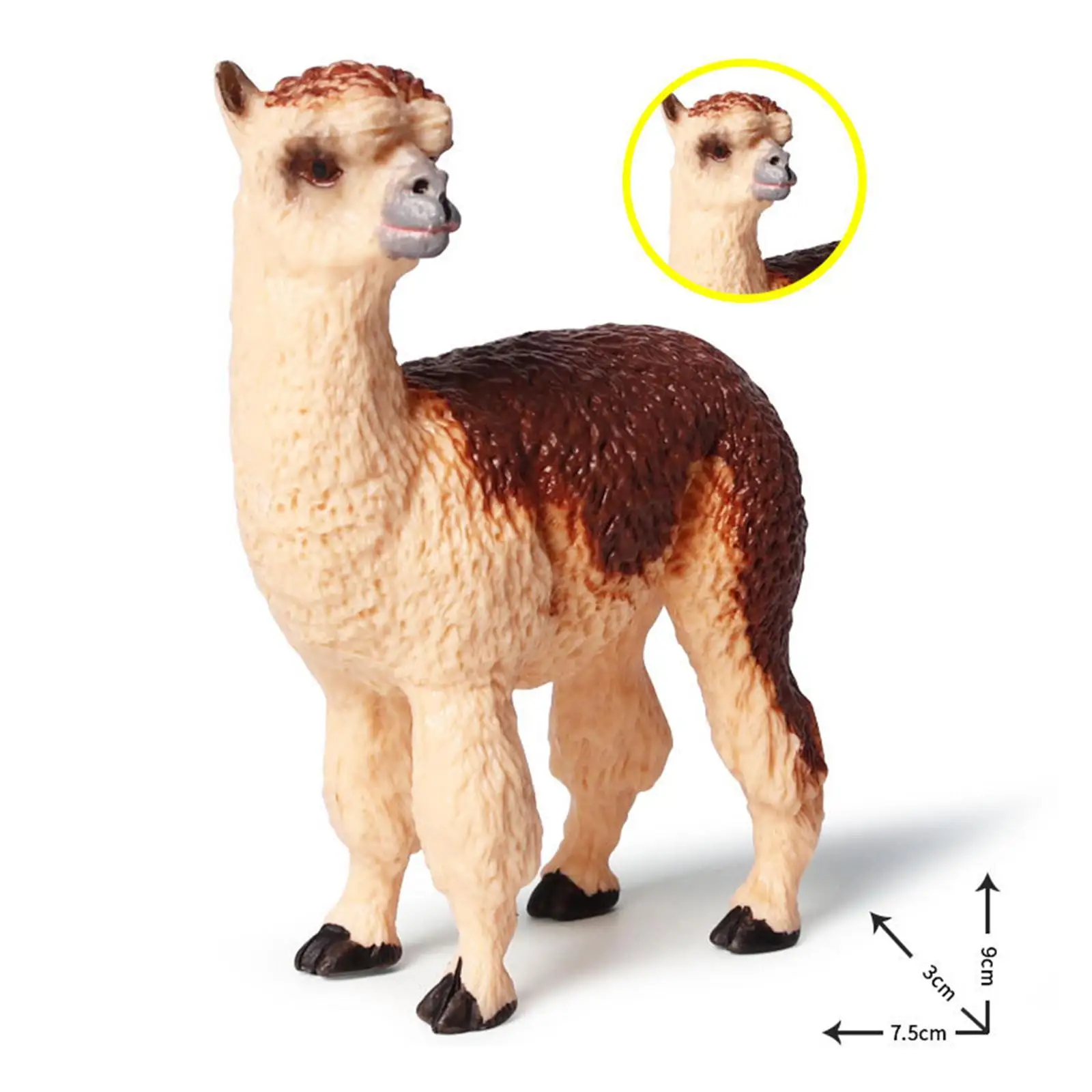 

Alpaca Figures Miniature Toys Realistic Collection Gift Wild Llamas Cute Sculpture Kit for Boys Kids Girls Christmas Birthday