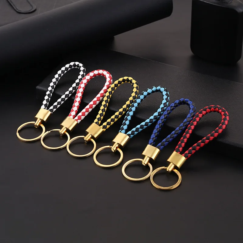 105 шт./лот 21 цвет цепочка для ключей мужчин и женщин из искусственной кожи
