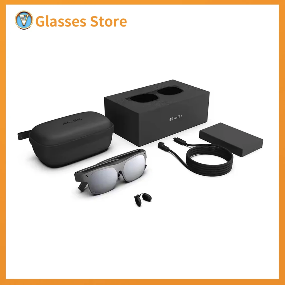Фото Очки RayNeo Air Plus XR TCL NXTWEAR S+ с Micro OLED-дисплеем 1080P, динамическим стереозвуком, для просмотра 3D-фильмов и игр №1