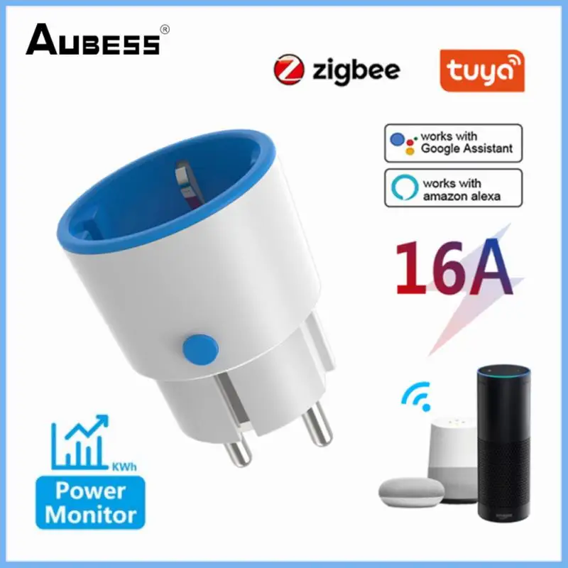 

ZigBee Tuya Smart Plug Socket 16A Power Switch Remote Control Support Alexa Speaker Google Home Voice Control EU Plug Outlet
