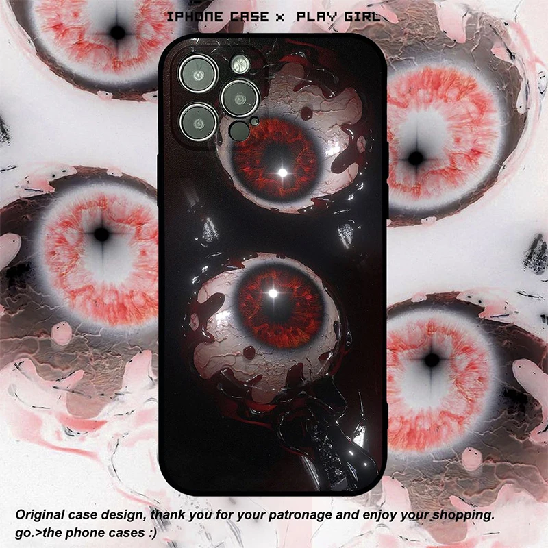 Korea Evil Eyes INS Phone Case for IPhone 7 8 11 12 13 Pro M