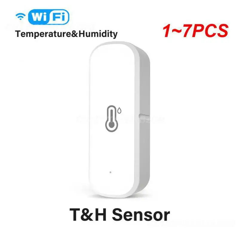 

1~7PCS Tuya WiFi Temperature Humidity Sensor Indoor Thermometer Hygrometer Smart Home Security Alarm System For Smart Life Alexa