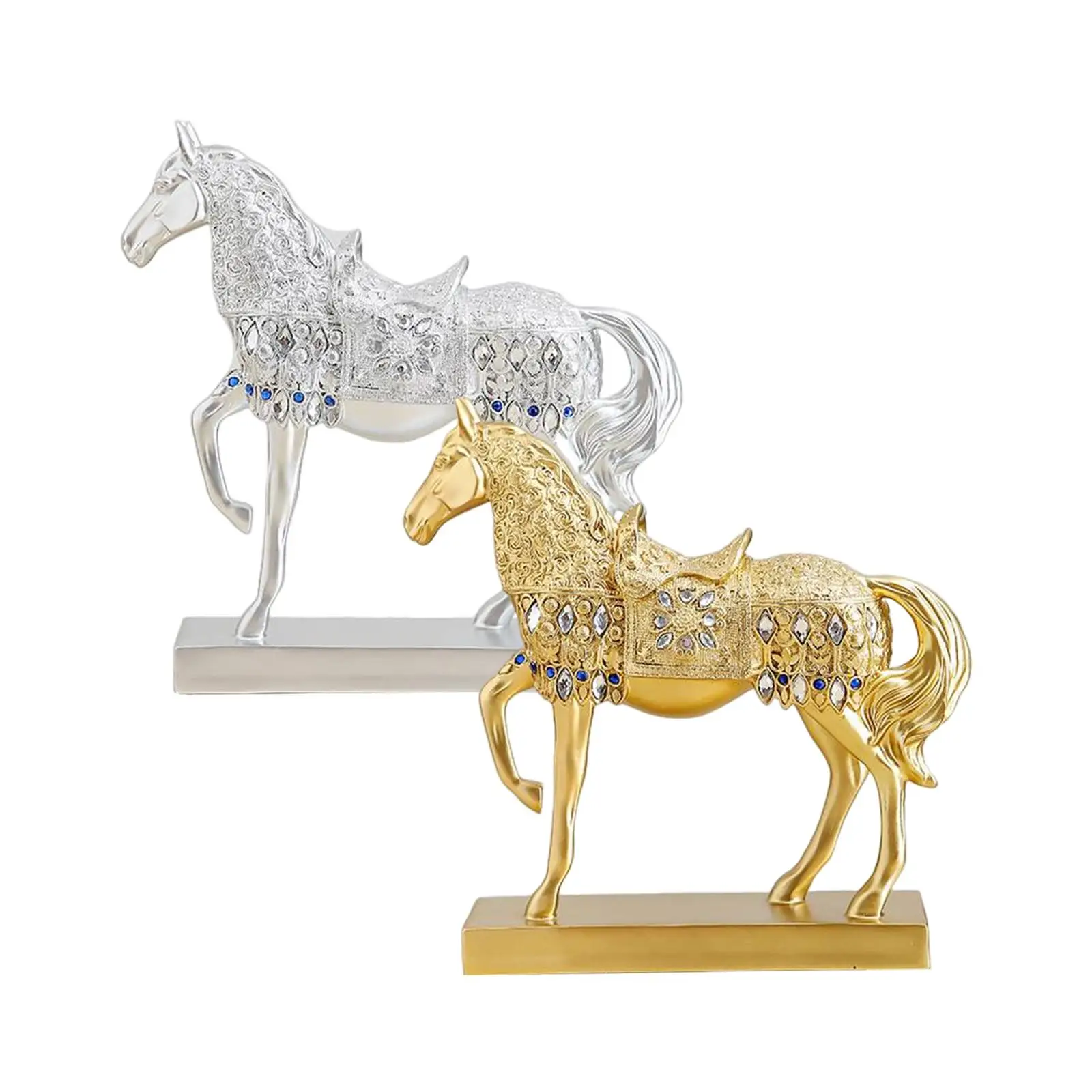 

Horse Statue Figurine, Collectible Sculpture, Art Decorative Crafts, for Home Desktop Wedding Decoration Birthday Gift