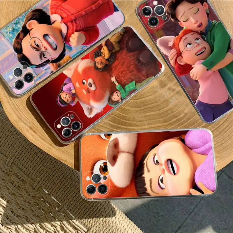 

Disney Turning Red Phone Case For iPhone 8 7 6 6S Plus X SE 2020 XR XS 14 11 12 13 Mini Pro Max Mobile Case