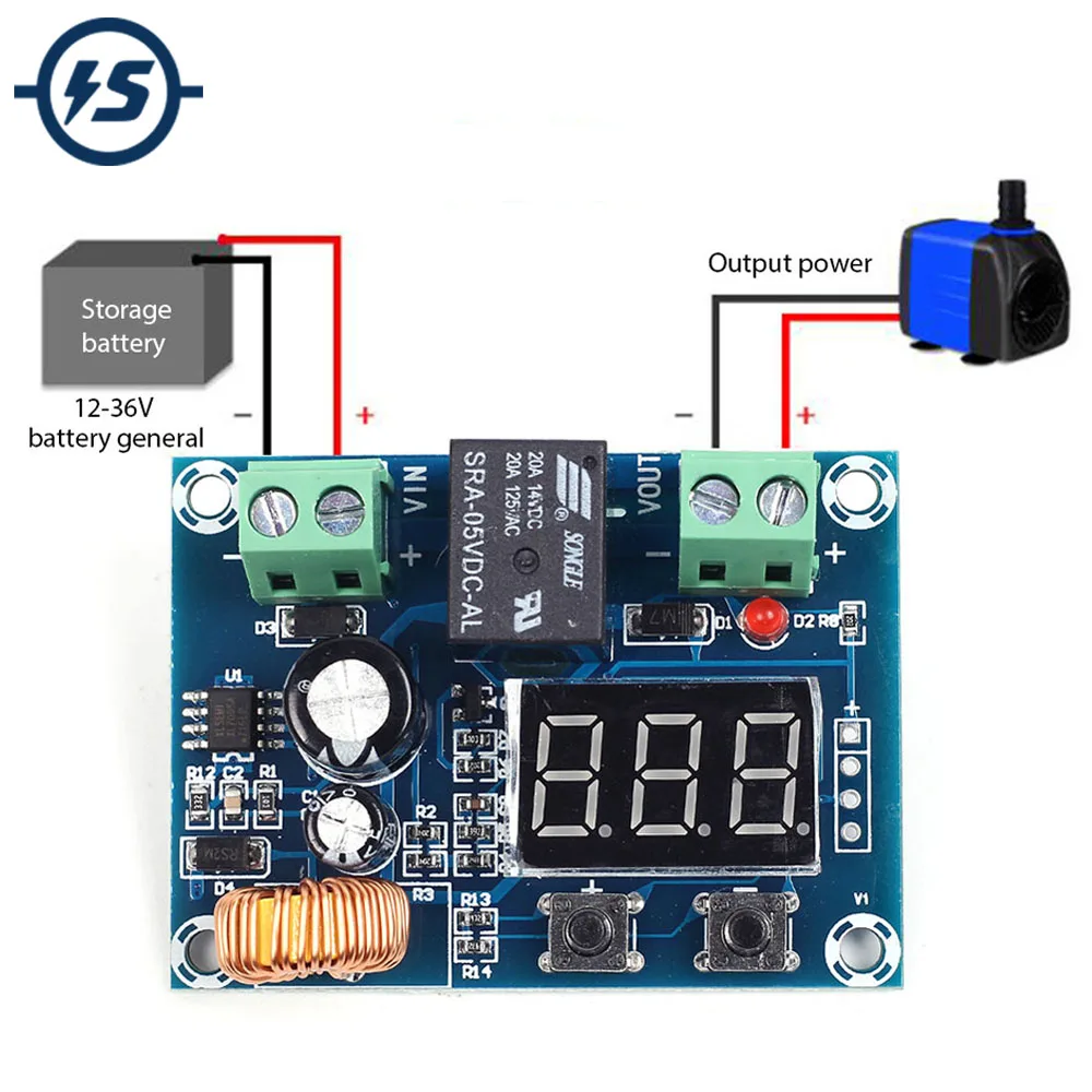 XH-M609 защитный модуль зарядного устройства для аккумулятора постоянный ток 12-36 в
