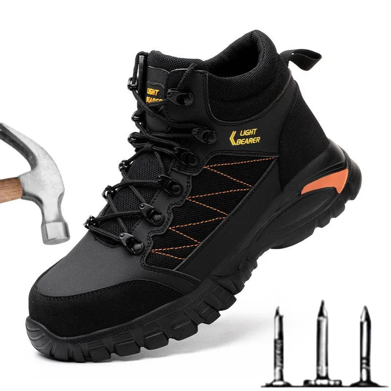 

Labor Insurance Shoes Anti-smashing Anti-puncture Widened Steel Toe Cap Non-slip Wear-resistant Light Safety Work Shoes