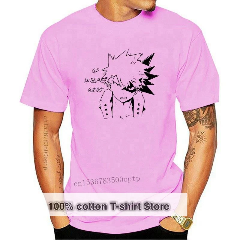 

Новая мужская футболка Katsuki Bakugo Kacchan, футболка для женщин и мужчин