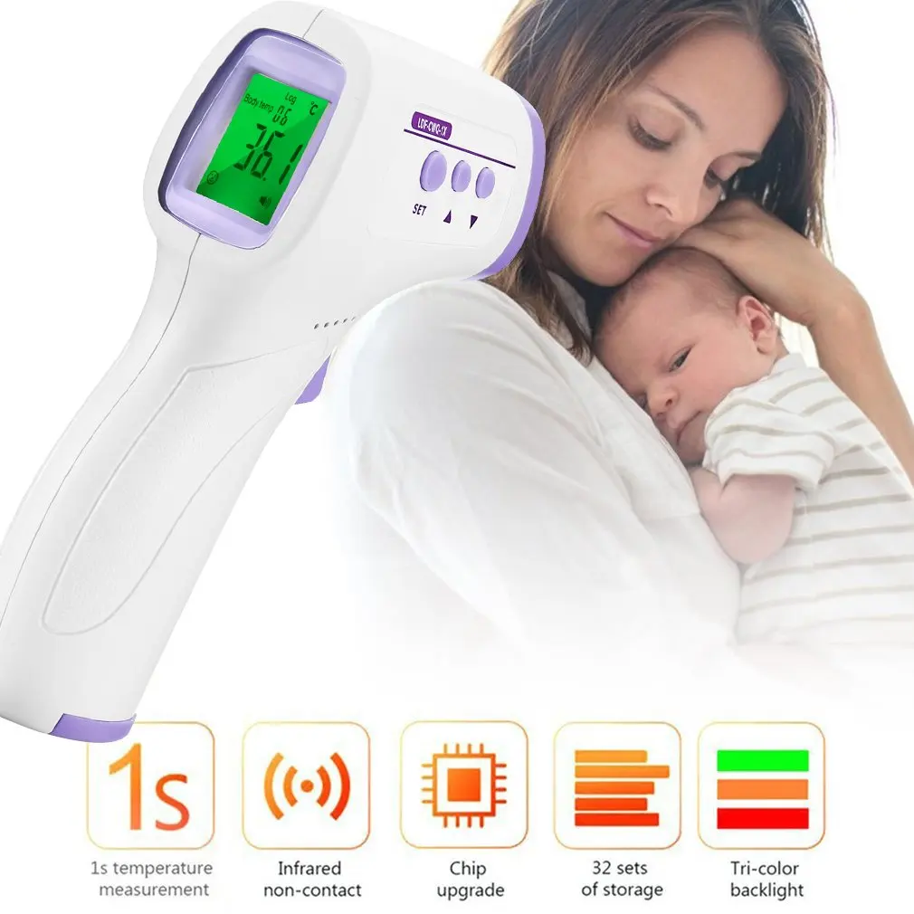 

OUTAD Medical Digital Thermometer Non Contact Infrared Medical Thermometer Body Temperature Fever Measure Tool for Baby Adults