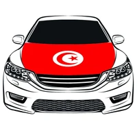 the republic of tunisia national flag car hood cover 3 3x5ft 100polyestercar bonnet banner world cupfootball matchtop 32