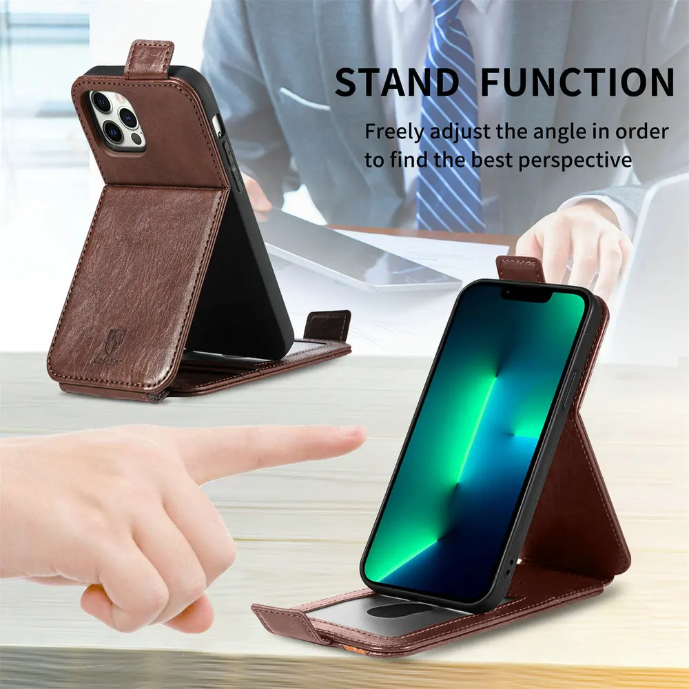 2023 iPhone14 Pro Max Роскошный чехол магнитный автомобильный держатель кожаный 360