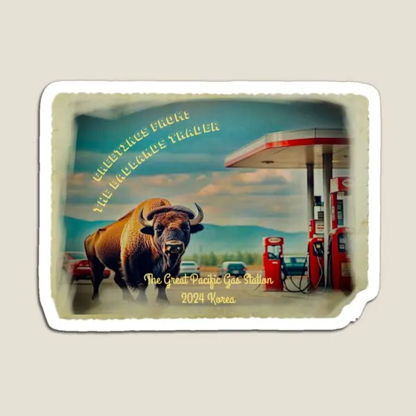 Badlands Trader 2024 магнитная открытка Забавный милый красочный дом для детской игрушки