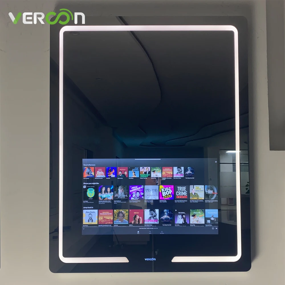 

S30 LED Light Smart bathroom Customized prefab houses magic display house mirror wall smart bathroom mirror