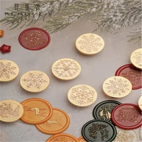 christmas elk snowflake wax seal stamp diy bell xmas seals sealing stamps postage wedding gift envelopes hobby craft card decor