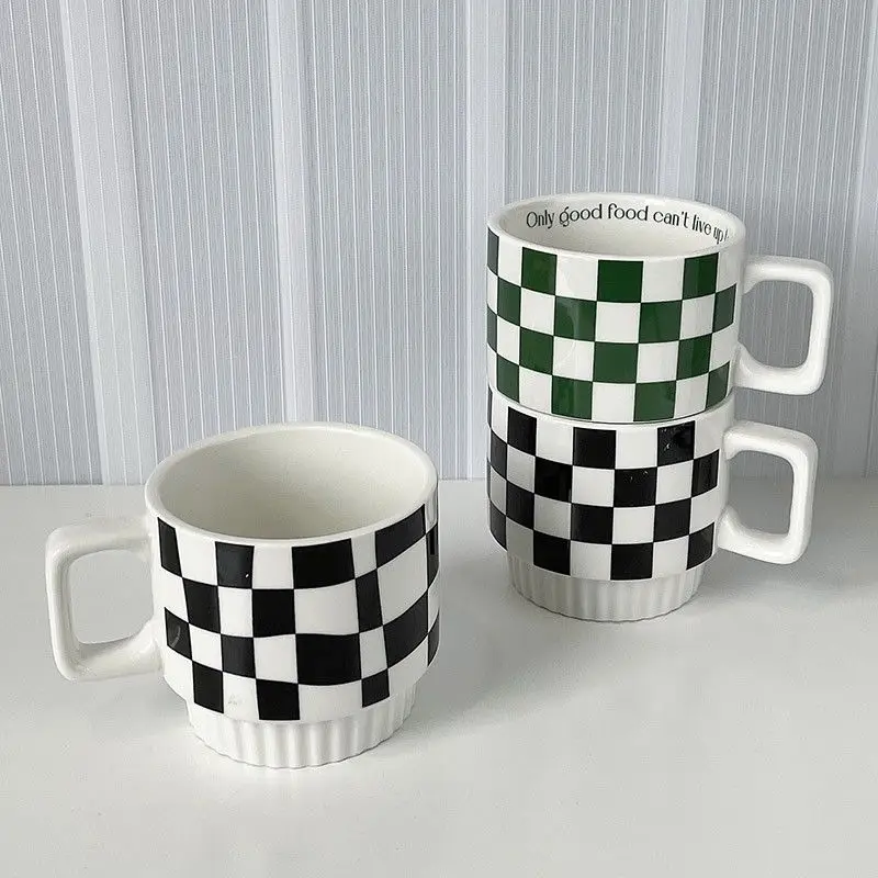 

Creative Water Cup Hand Painted Geometric Ceramic Mugs Handmade Irregular Cups For Coffee Tea Milk Oatmeal Birthday Gifts