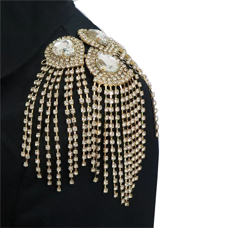 

Ювелирные изделия ручной работы в британском стиле на плечо с кисточкой, эполетами, аксессуары для одежды, брошь с эполетами, броши на плечо