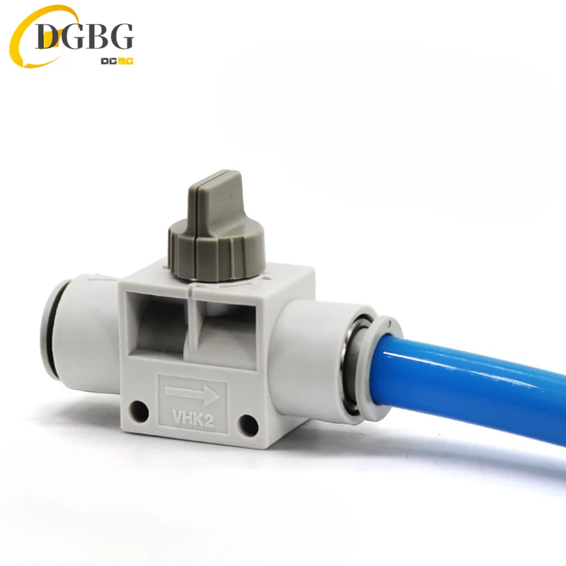 Тип SMC Пальцевой клапан серии VHK VHK2 VHK3 с выхлопным фитингом в одно касание