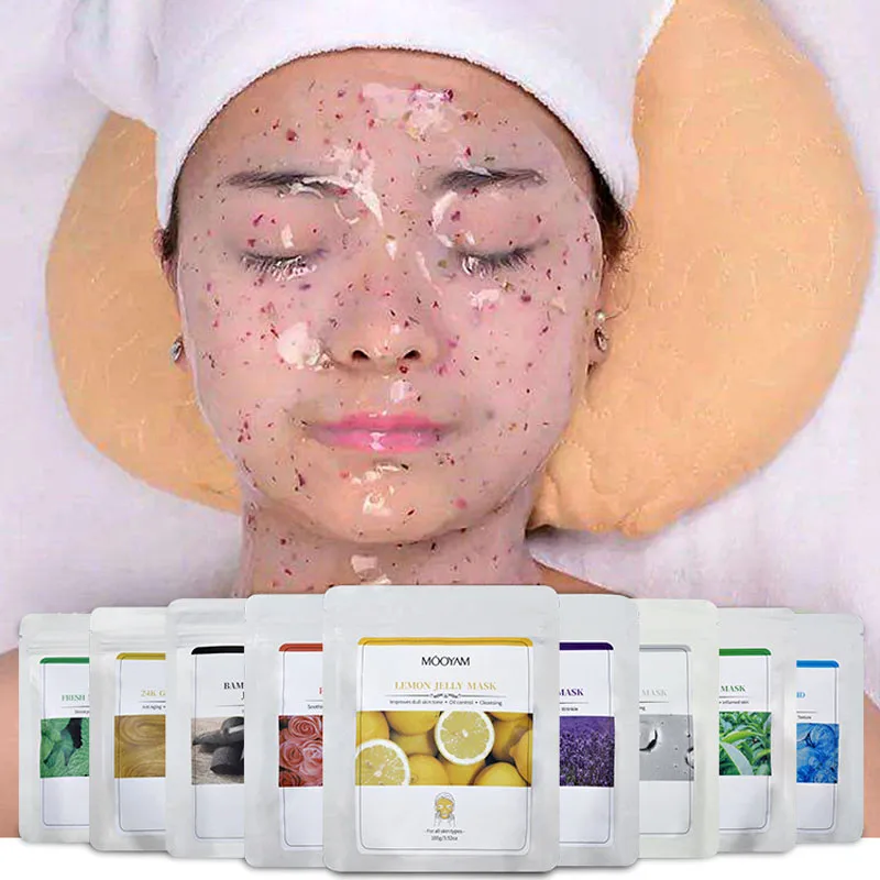 

Wholesale DIY SPA Beauty Salon Home Use Whitening Rose Gold Peel Off Modeling Facial Soft Hydro Jelly Mask Powder 100g