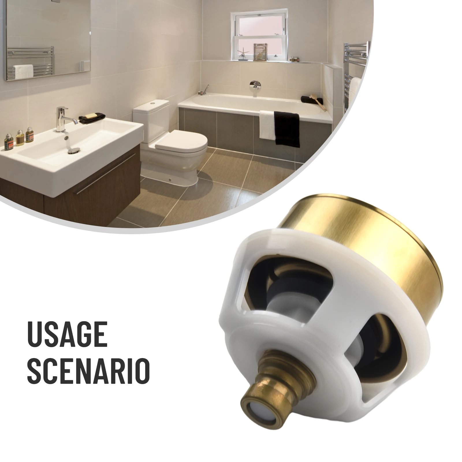 

Durable Button Gold High Quality Minimalist Design Practical ABS Chrome Plating Convenient Concealed Cistern WC