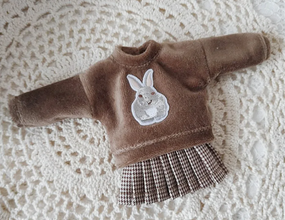 

30cm Doll Dress Fashion Clothes Sweater skirt suit for licca ob 24 Barbie Doll blythe Accessories Baby Toys Best Girl' Gift