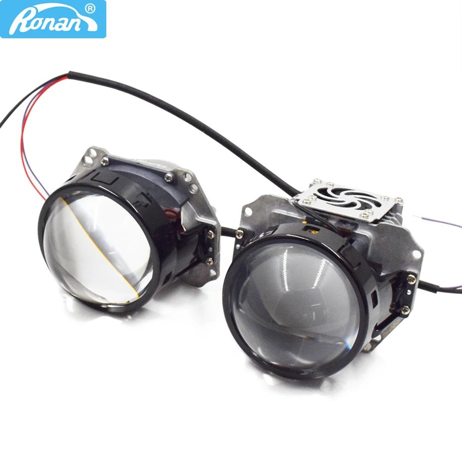 Купить Ronan 3,0 Bi светодиодные линзы для фар головного света 3R G5 5500K 34 Вт 38 Вт 3200лм Φ и 45 Вт D19T Универсальная автомобильная фара модификация Стайлинг