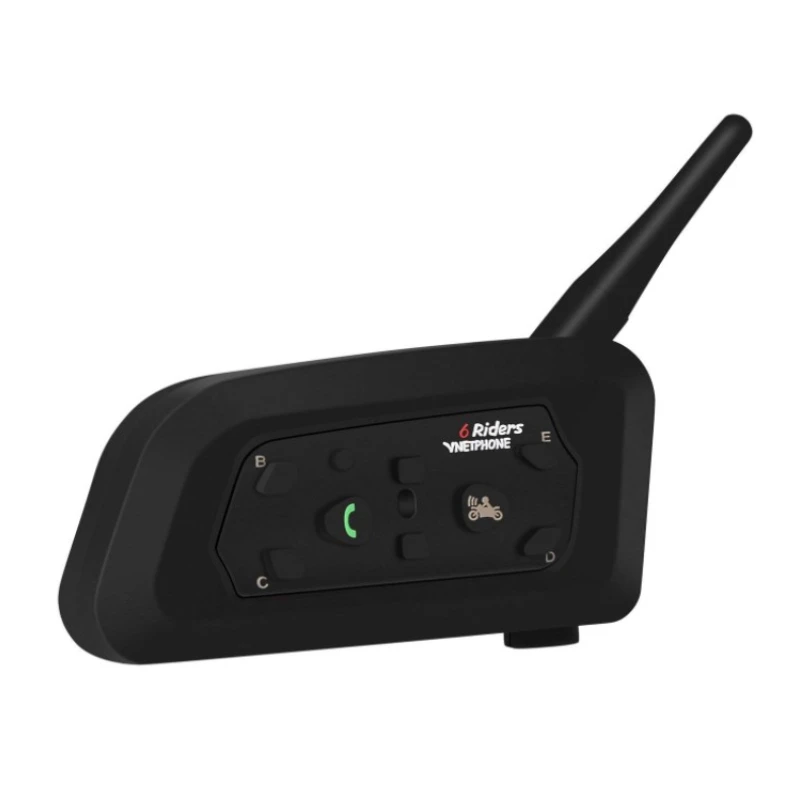 

Водонепроницаемое BT переговорное устройство 1200 м гарнитура для мотоциклетного шлема FM-радио V6