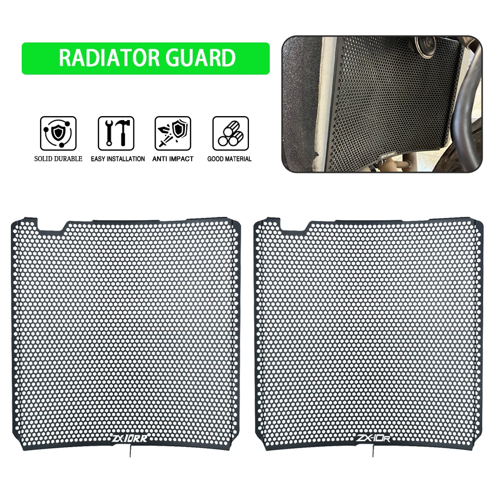 Фото Для Kawasaki NINJA ZX-10R ZX10R 2008 2009 2010 2011 2012 2013 2014 2015 2016 2017 2018 2019 2020 Защитная крышка решетки радиатора №1