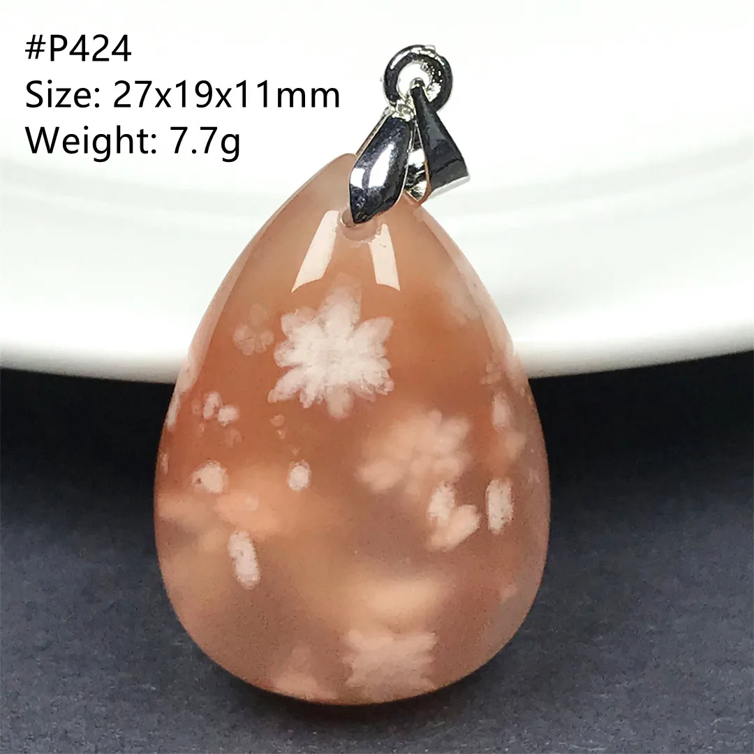Natural Cherry Agate Necklace Pendant Jewelry For Women Lady Man Lucky Gift Healing Crystal Silver Beads Stone Gemstone AAAAA