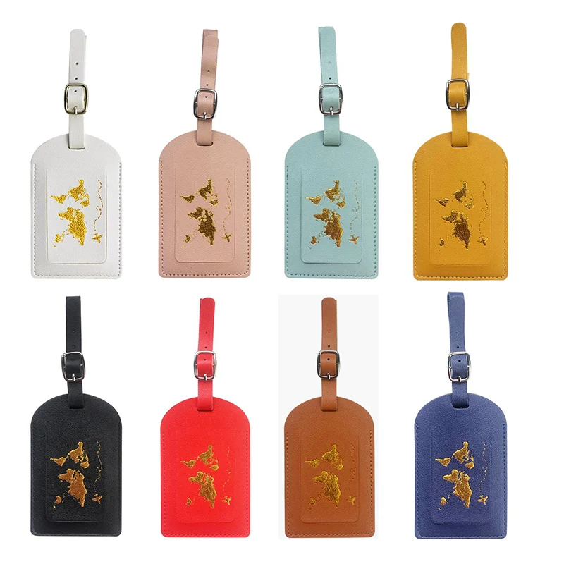 Tags Travel Accessories Pu Leather Travel Suitcase Identifier Business Bag Luggage Name Card Id Tag Decorations