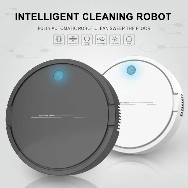 

Auto Robot Vacuum Cleaner Floor Sweeping Dust Catcher Pet Hair Removal Intelligent Auto-Induction Floor Wet Dry Sweeping In Car