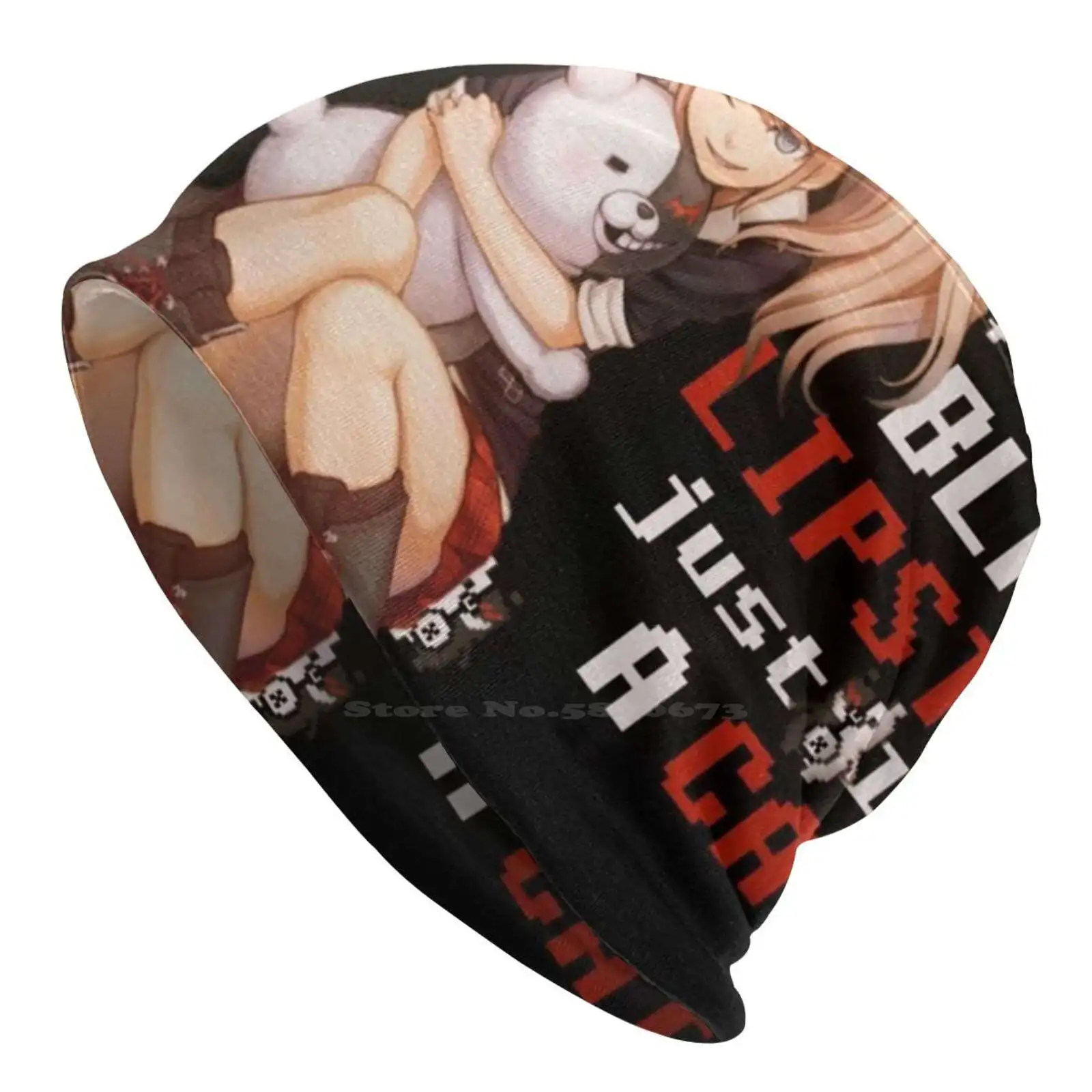 Вязаная шапка как кошка Теплая Шапка-бини уличные шапки игра данганронпа АОИ