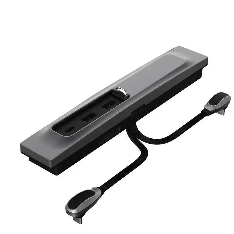 

For Car Model 3 Y 27W Quick Charger USB Shunt Hub Accessories Intelligent Docking Station Car Adapter Powered Splitter Extension