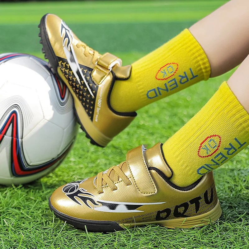 R.xjian Kids Soccer Shoes For Boys Training Football Shoes Sell well Non-slip Sports Indoor Ultra-light Girls Soccer Sneakers